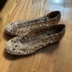 Vintage Stuart Weitzman Woven Leather Flats